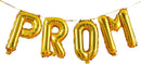 PROM Letter Gold colour _ AIR FILLED ONLY