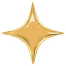 Qualatex Star Point Foil Metallic Gold 40inches