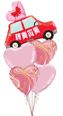Love Car Shape With heart balloon