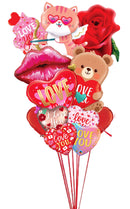 Love& Romantic Valentines day Jumbo balloon Bouquet