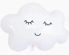 white Cloud foil balloons