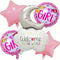 Welcome to the world baby girl balloon with weight