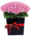 75 pink roses Pink in Black Roses