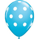 Robin's Egg Big Polka Dots Balloon