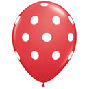 Red Big Polka Dots Balloon
