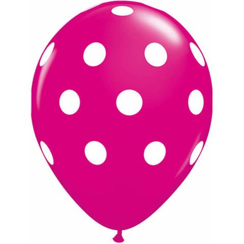 Wild Berry Big Polka Dots Balloon