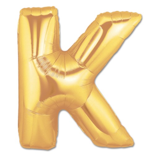 Jumbo Letter K - Metallic Gold