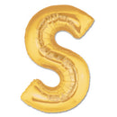 Jumbo Letter S - Metallic Gold