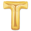 Jumbo Letter T - Metallic Gold