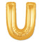 Jumbo Letter U - Metallic Gold