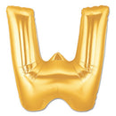 Jumbo Letter W - Metallic Gold