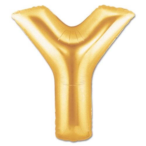 Jumbo Letter Y - Metallic Gold
