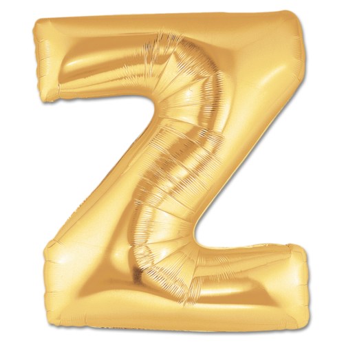Jumbo Letter Z - Metallic Gold