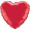 Jumbo Heart Foil Ruby Red Plain - Can be customized