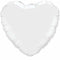 Heart shape White Foil balloon
