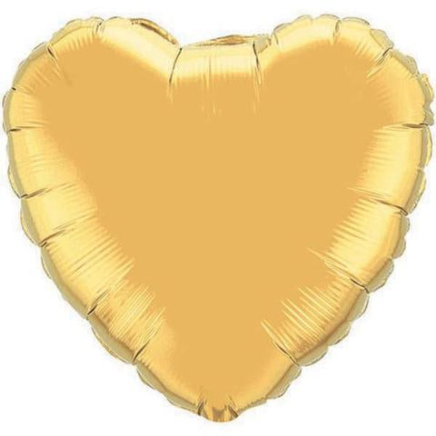 Heart shape Metallic Gold Foil balloon