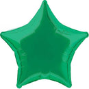 Star shape Green Foil balloon