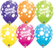 Tropical Assorted Good Luck Dots Balloons- 6 PCS