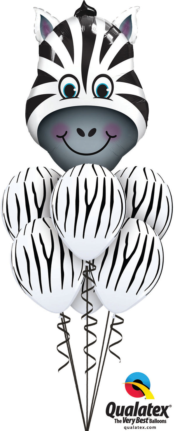 Giant Zany Zebra Stripes Balloons Jungle Safari With weight