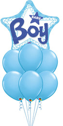 Jumbo 3D Baby Blue Balloons