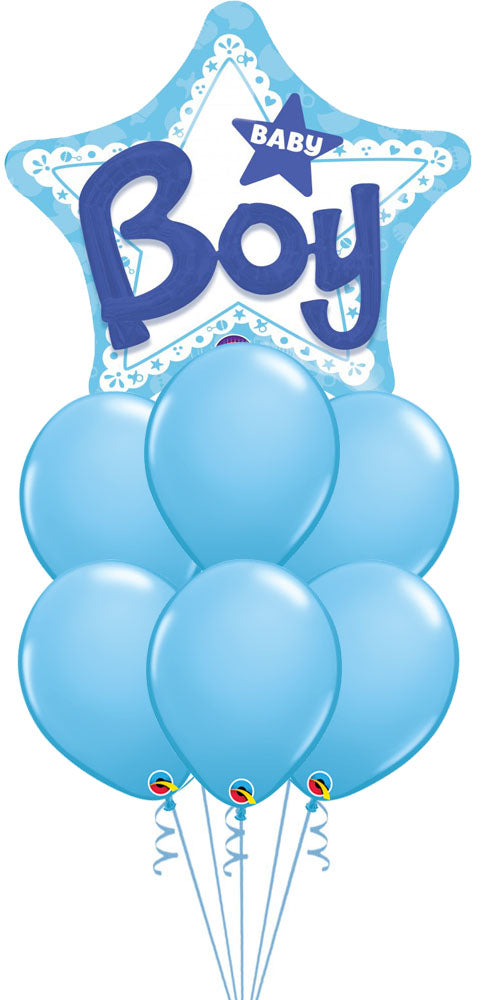 Jumbo 3D Baby Blue Balloons