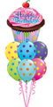 Big Polka Dots Colorful Assortment with Shape Cup Cake
