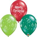 Merry Christmas Ornaments Balloons - 3 pcs
