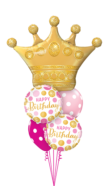 Birthday Queen Balloon Bouquet With Weight