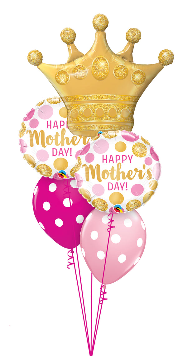 Mother's Day Pink & Gold Dots Bouquet