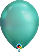 Green Chrome Latex Balloons.
