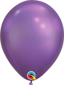 Purple Chrome Latex Balloons.
