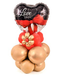 Gold Chrome Love Balloons.