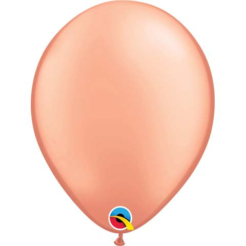 Pearl Rose Gold Latex Balloon - Qualatex