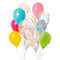 Assorted Confetti Balloon Bouquet - 12pcs