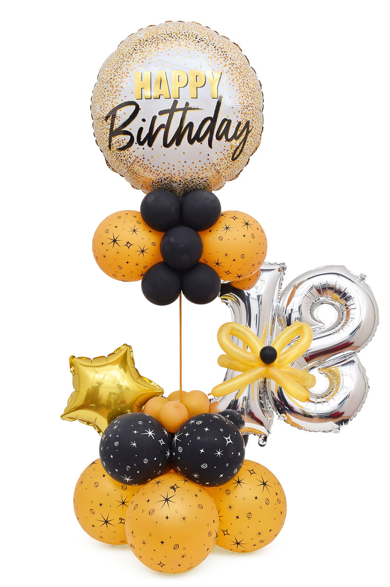 Two Digit Birthday Balloon Arrangement