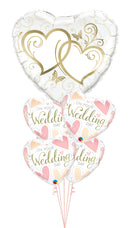 Entwined Hearts Gold Wedding Day