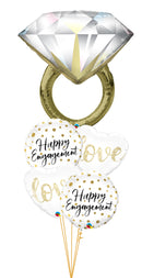 Happy Engagement Diamond Wedding Ring