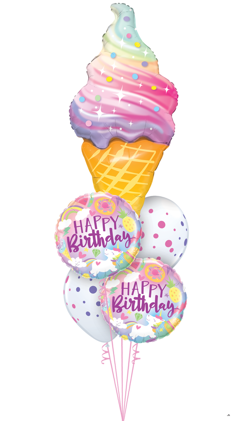 Birthday Delicious Ice Cream Birthday Treat Balloons