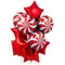 Candy Christmas Star Red Foil Bunch