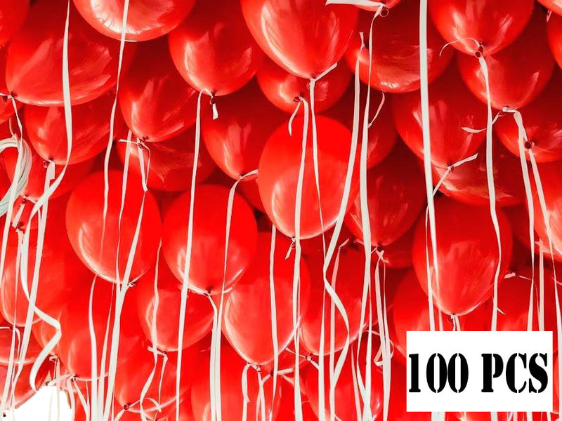 100Pcs Red Helium  Balloons  FOR CEILING