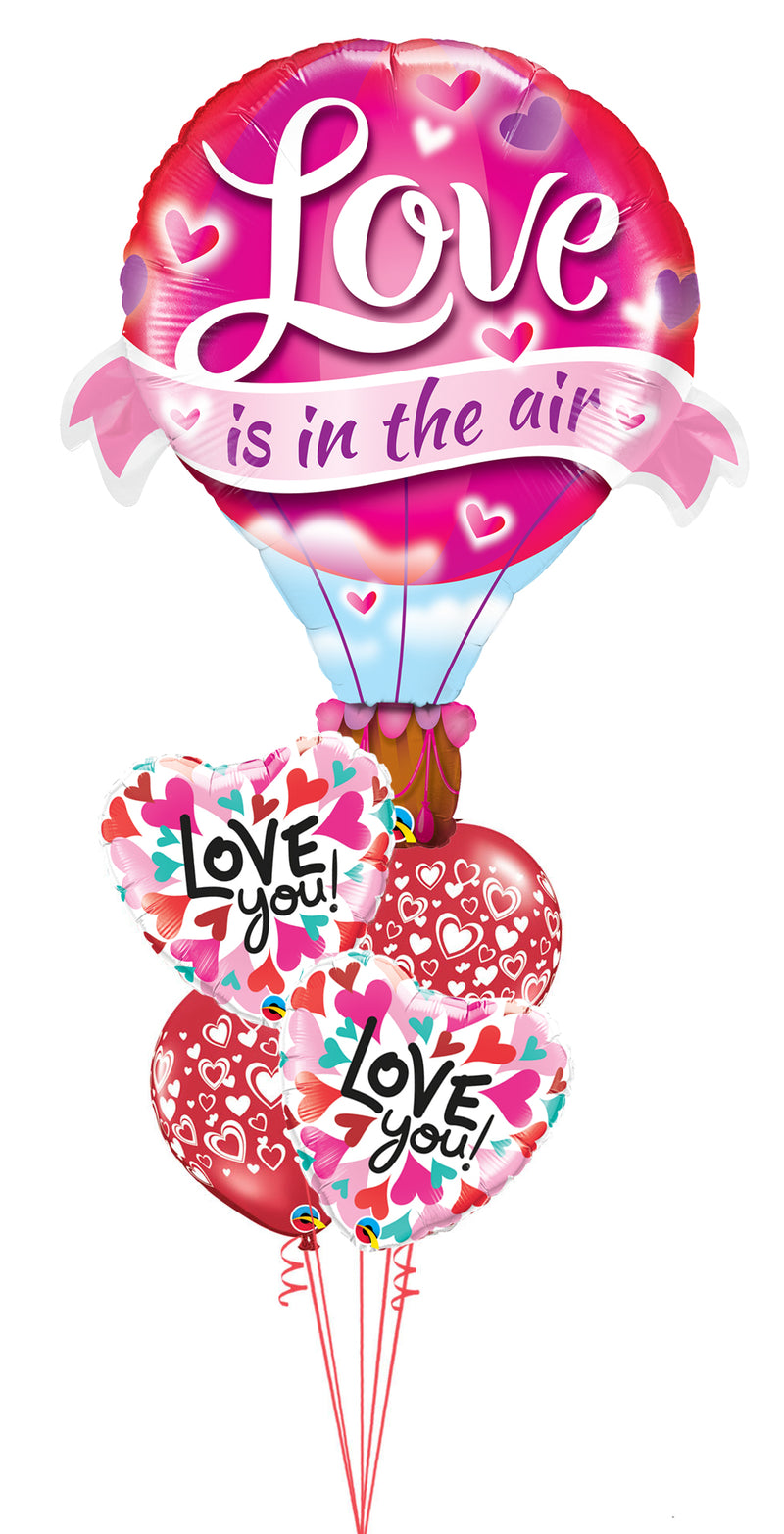Love is on Air Balloons. With weight