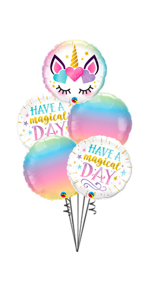 Unicorn Have a Magical Birthday Balloon Bouquet