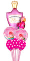 Perfume Bottle Garland Satin 3D Happy Mother's Day Bouquet