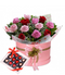 Pink and Red Roses With Chocolates