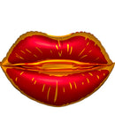 Lips Sangria Satin Foil Balloons