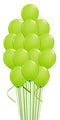 LimeGreen Balloon Bouquets 15pcs with Hi-Float and Weights