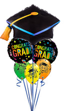 Congratulations Grad Star and Ombre Dots Balloon Bouquet