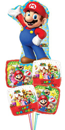 Mario Bros Birthday Balloons Jumbo Size
