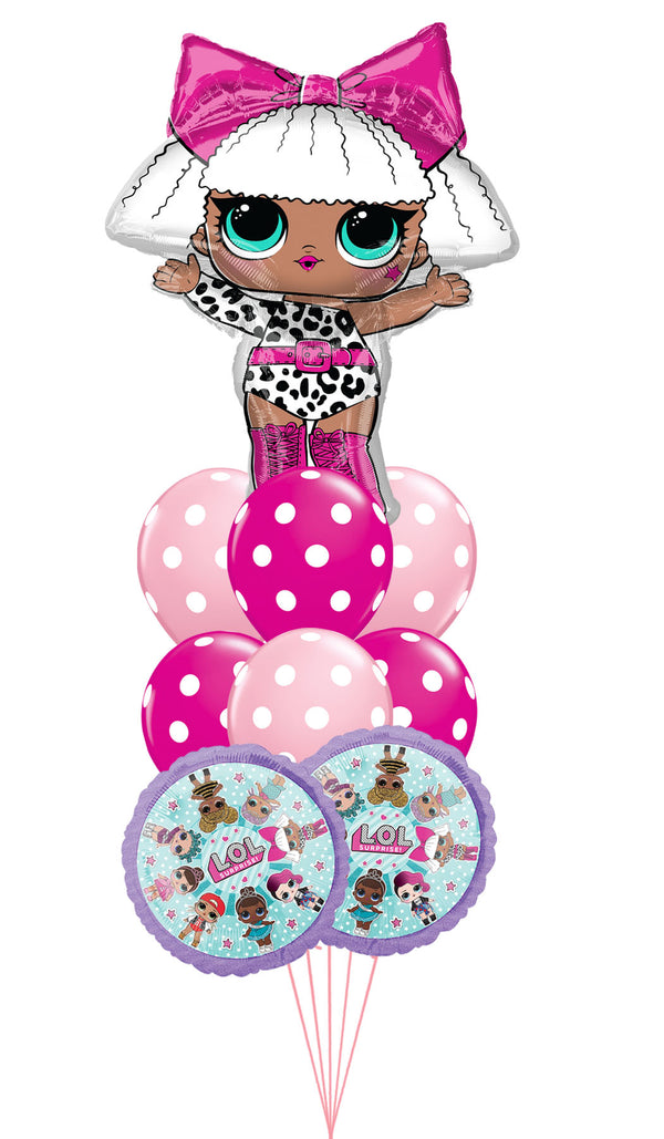 L. O. L. Surprise Diva Big PolkaDot Balloon Bouquet