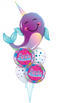 Party Narwhal Colorful dots Bouquet.